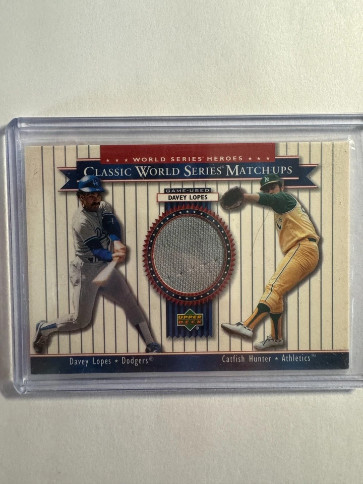 K234,212 - 2002 Upper Deck Heroes Classic Match-Ups Jersey #MU74a Davey Lopes - Image 1 of 1