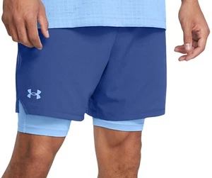 Under Armour UA Vanish Woven 2-in-1 Shorts Blue Men's Large 1373764-432 NWT $55 - Picture 1 of 6