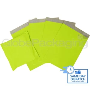 200x Forti Borse Postali LIME VERDE NEON 6x9"" Spedizione 6""x9"" (165x230mm) - Foto 1 di 5