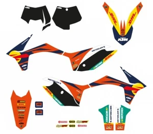 KIT GRAFICHE ADESIVI BLACKBIRD FACTORY KTM EXC EXC F SXF 2011 2013 2537R22 - Imagen 1 de 2