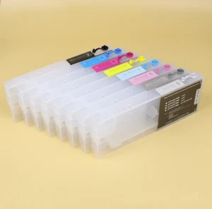 Refillable ink cartridge with chip for Epson Stylus Pro 4880 printer - Photo 1/2