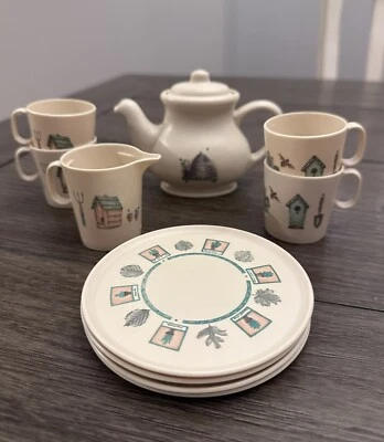 Juego de té vintage Tootsietoy Hearts 'n Home con auténtico patrón Pfaltzgraff Foto 1 de 4