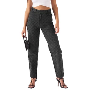 Damen-Jeans Stretchhose mit geraden Beinen Diamantstichen Größe 6-16 - Bild 1 von 8
