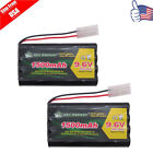 9.6V 1500mAh Ni-MH AA 8-Cell Rechargeable Battery Pack For RC Cars Toys 2-Pack