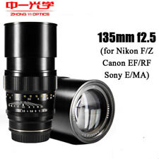 ZHONGYI 135mm F2.5 Full Frame Lens For Canon RF,Nikon Z,Sony E,Fuji GFX,Leica L