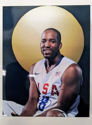 Foto 8x10 assinada por Michael Redd Team USA - Imagem 1 de 2