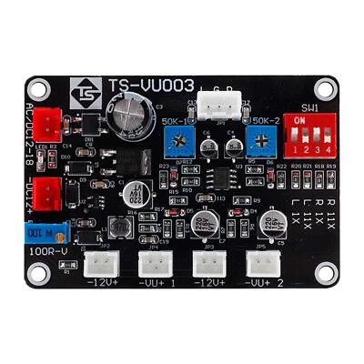 VU Level Meter Sound Level Indicator Set Speakers Adjustable Amplifier Version - Image 1 of 4