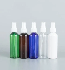 2pcs-100pcs 100ml Refillable Empty Plastic Colours Perfume Spray Bottles 3.3OZ - Picture 1 of 3