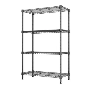 MZG 8 Shelf Black Metal Wire Shelves Shelving Unit Utility 13.8"Dx 23.6"Wx79.5"H - Picture 1 of 9