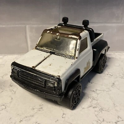 Camioneta pickup de juguete TONKA vintage años 80. Metal y Plástico BLANCO Y NEGRO SU2000 Foto 1 de 4