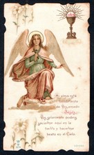 santino antico del Angel Custodio image pieuse holy card estampa