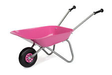 Rolly Toys Kinderschubkarre Metallschubkarre pink, Gartenschubkarre, Mädchen