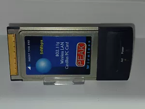 ✔️ PEAK WG2400 BG WIFI PCMCIA CARDBUS 32 BIT SCHEDA PC - Foto 1 di 3