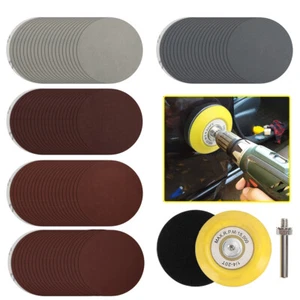 102pcs 3" Sanding Discs 800-5000 Grit for Drill Wet Dry Hook Loop Sandpaper Pads - Picture 1 of 14
