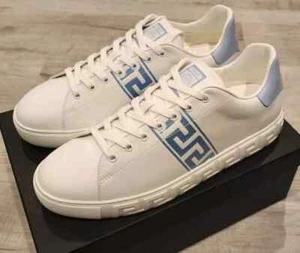 Versace Men's Barocco Greca Jacquard Low Top Sneaker, Size 11US (44 EUR) - Picture 1 of 7