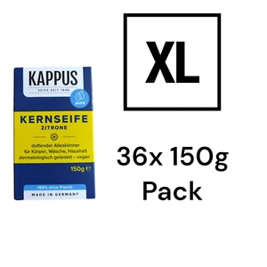 Seife Kernseife Kappus Zitrone Stückseife 36x 150g Pack ( € 12,94 /kg) XL PACK - Bild 1 von 8