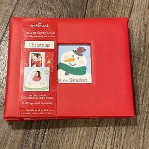 NEW Hallmark Tis The Season Instant Scrapbook Album 6" x 6" 20 Page Photo Safe - Picture 1 of 10