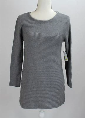 Nuevo con etiquetas Top tejido Joseph A para mujer M gris mezcla de algodón cuello redondo precio de venta sugerido por el fabricante 59 USD Foto 1 de 4