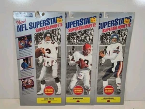 NFL Superstars Super Silhouette QB's Harbaugh Kosar Miller NOS 1992 Vintage - Picture 1 of 6