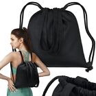 Praktische Stofftasche, Rucksack Rckentasche, Schulranzen 42 cm x 38 cm schwarz