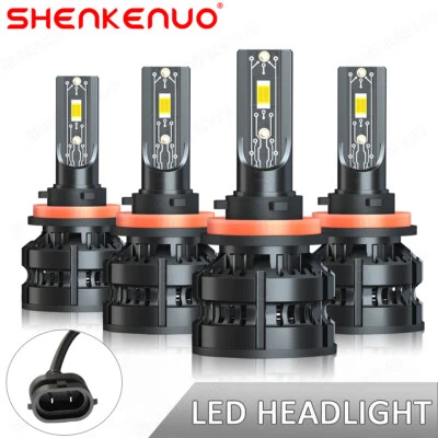 Faro LED blanco brillante bombillas de haz alto bajo 6000 k para Volvo S60 2005-2013 Foto 1 de 4