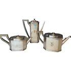 Vintage Art Deco Sheffield Tea Set By Lawrence B Smith 1940S In Silver Plate 500