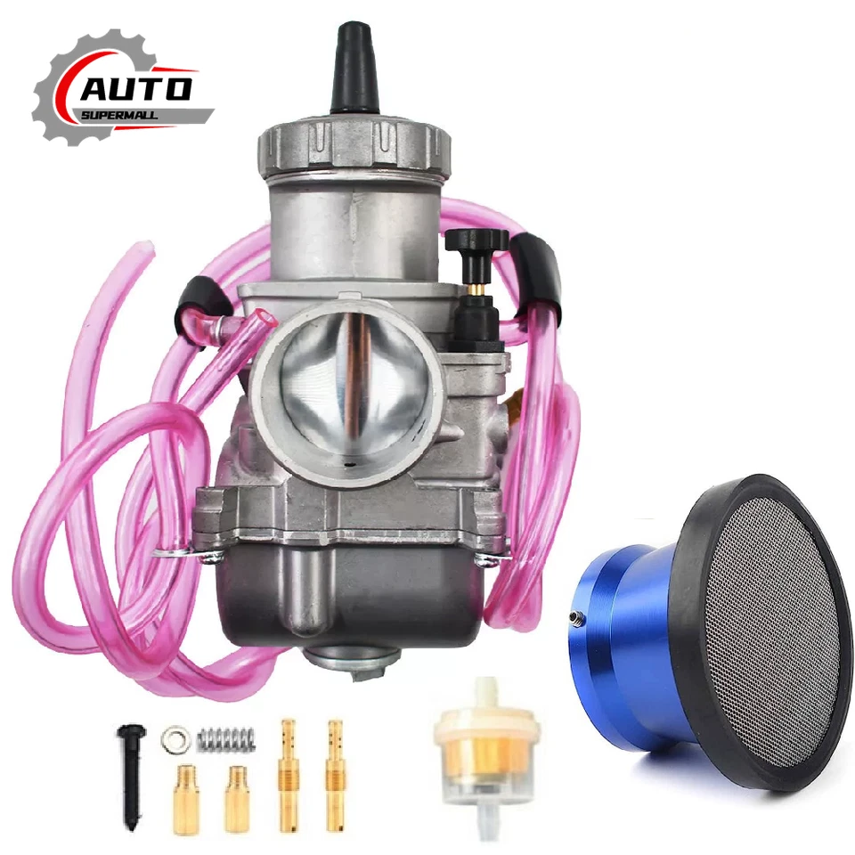 For 87-90 Suzuki Quadracer 500 LT500R LT500 PWK 40 Carburetor & Air Filter Foto 1 de 4