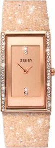 Reloj Seksy 2922 Rocks Damas Crema Cristal Swarovski Conjunto Esfera - Imagen 1 de 6