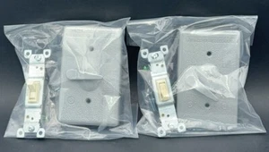 LOTTO 2 Campane da Esterno 5121-0 Copertura Resistente alle Intemperie, Scatola Singola Ganda, 1 Banda, Toggle - Foto 1 di 4