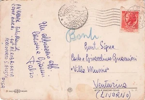 25-49E) CARTOLINA PISA TORRE VIAGGIATA AEROPORTO S GIUSTO 46 AEROBRIGATA RADAR - Bild 1 von 2