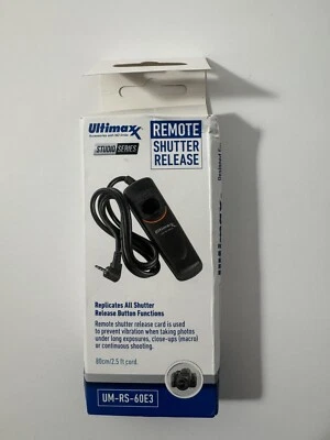 Ultimaxx UM-RS-60E3 Remote Shutter Release For Canon Samsung Pentax Sigma - Image 1 of 4