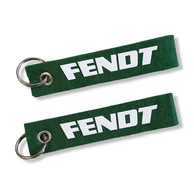 Schlüsselanhänger FILZ FENDT dunkelgrün Schlepper Traktor Schlüsselband Oldtimer