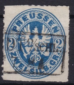 == Ad Prussia Mi. 17b Postmarked R2, Cat. == - Picture 1 of 1