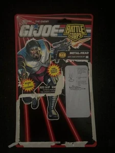 Vintage GI Joe Battle Corps Metal-Head Hasbro Cardback File Card 1993 - Picture 1 of 2