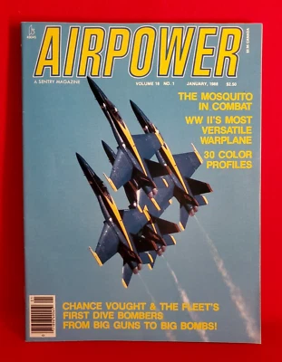 Airpower Magazine 1988 January Navy F-18 Blue Angels Foto 1 de 4