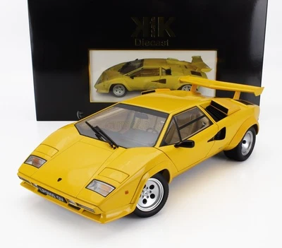 MODELLINO AUTO STATICO KK LAMBORGHINI COUNTACH LP 5000S QV 1985 GIALLO 1/12 - Immagine 1 di 4