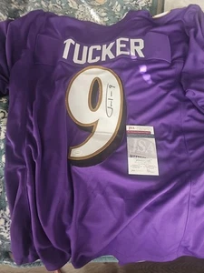 NFL Baltimore Ravens signiert Justin Tucker #9. JSA Authenticated XL Trikot  - Bild 1 von 1