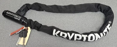 Kryptonite Keeper 785 Integrated Chain Lock - 85cm (2.8'), 7mm, Keyed, Black - Image 1 of 4