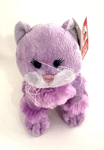 SBOT Sparkle Kitty Cat Plush Purple Ganz - Picture 1 of 9