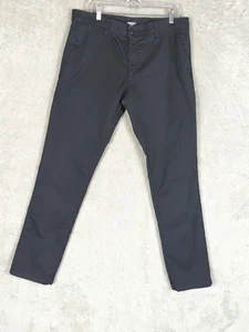 Carhartt WIP SID Pant 36x32.5 Black Tapered Twill Pants Career Casual - Picture 1 of 10