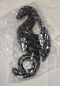 VTG Vermont Castings Wood Stove Warming Shelf Bracket Gloss Black Enamel Dragon - Picture 1 of 4