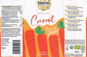 Biona Organic Carrot Juice 750Ml Pack of 6 - Immediately Pressed after Harves... - Picture 1 of 12