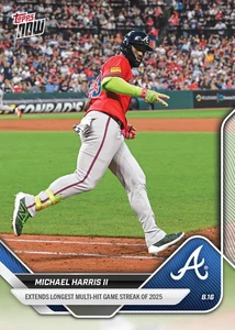 2025 Topps Now Michael Harris II #565 - Multi-Hit Game Steak - Braves - Auf Lager - Bild 1 von 2