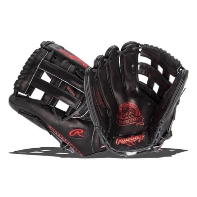 Luva de beisebol Rawlings Pro Preferred 12,75" LHT preta PROS3039-6BSS - Imagem 1 de 4