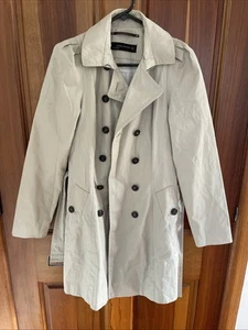 Zara Beige Trench Coat With Belt S - Picture 1 of 3
