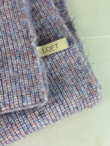 LOFT Pale Purple Box Knit Winter Scarf * 70 x 13 - Picture 1 of 3