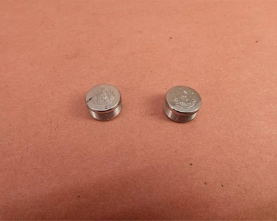 2007-2011 Harley Davidson Dyna Street Bob FXDBI Chrome Cap Cover Pair - Image 1 of 4