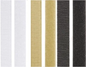 VELCRO® Sew On - Hook & Loop Tape - 1mt X 20mm (2cm) - 5 Colours To Choose From - Picture 1 of 6