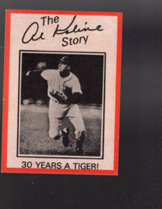 B3799- 1983 Tigers Al Kaline Story BB Card #s 1-72 -You Pick- 10+ FREE US SHIP