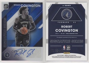 2019-20 Panini Donruss Optic Signature Series Blue /25 Robert Covington Auto